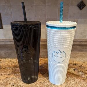 Starbucks Star Wars Rebel Alliance Tumbler, And Black Tumbler